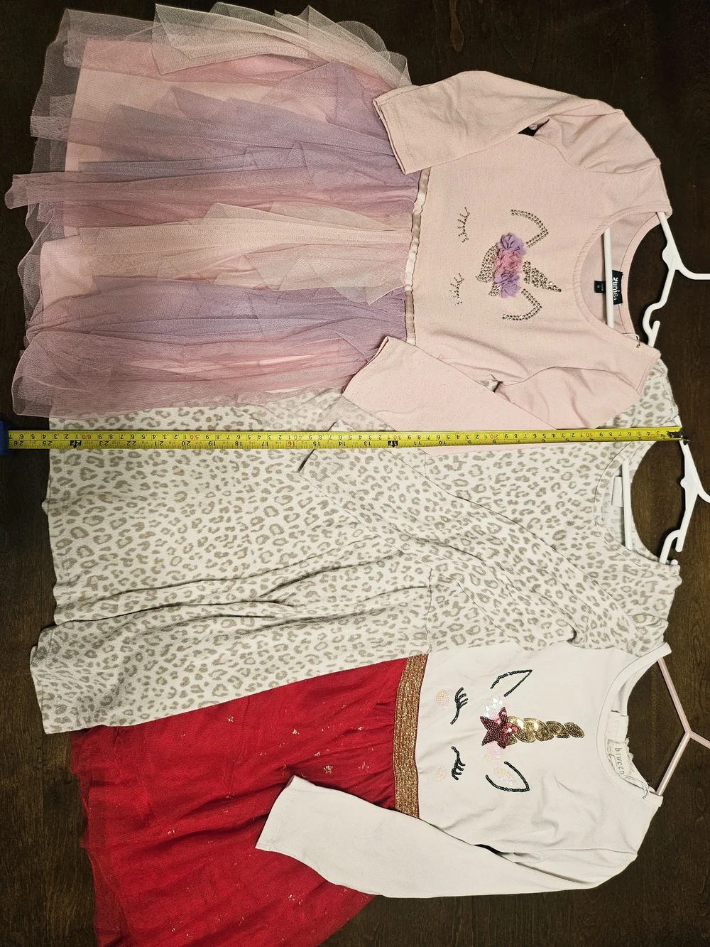 Girls Unicorn Tulle Dresses, Cheetah Sweater Dress